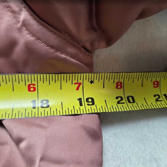 New XXS J.Crew bomber jacket with side zips & quilted lining in Pale Redwood - Picture 6 of 7